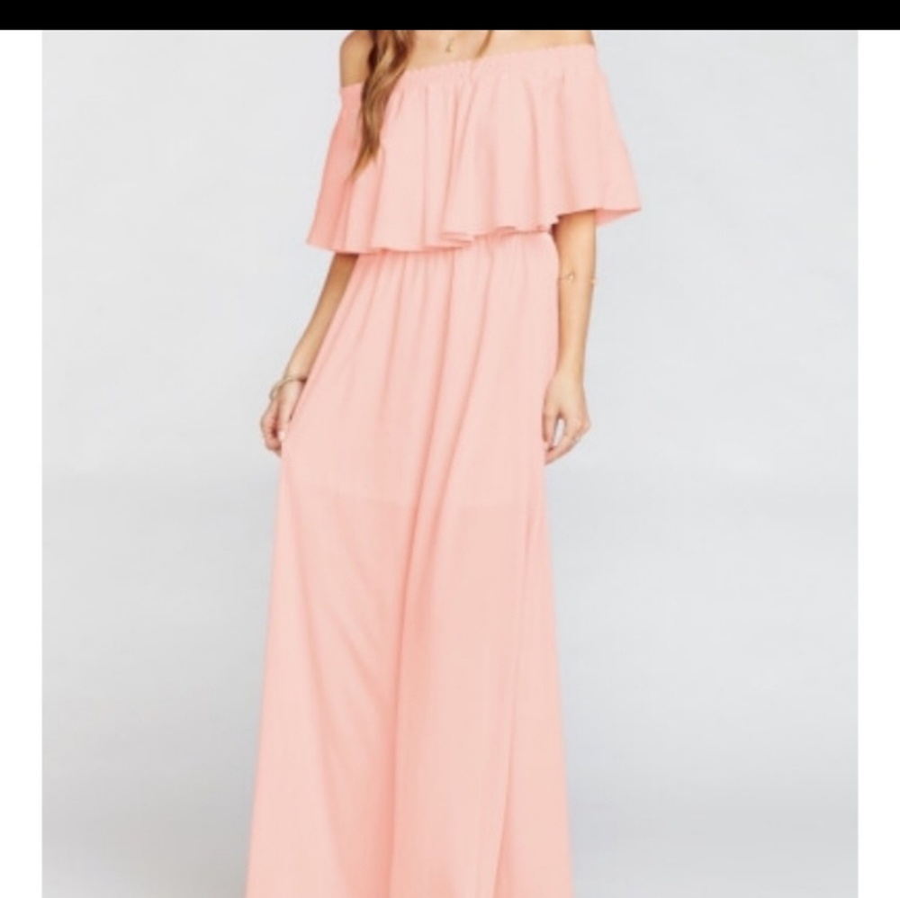 MUMU bridesmaid maxi dress small